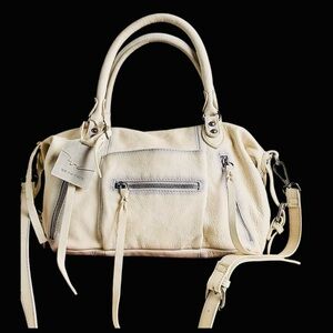 We The Free Off-White Leather Shoulder Bag - Salt 
** New Without Tags **